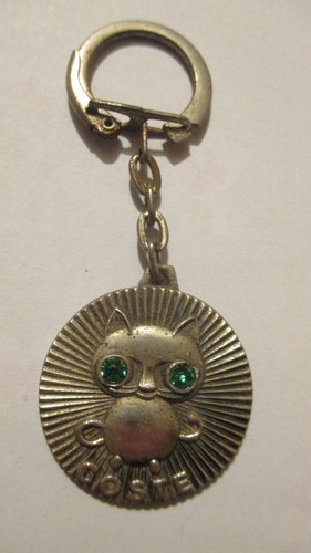 Rare porte clé vintage chat - clé,