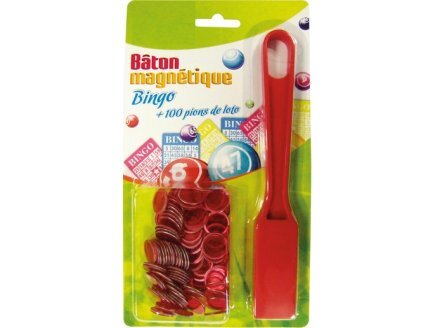Set loto ramasse - pions, rouge