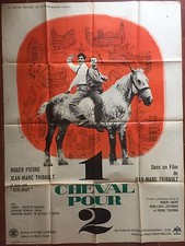 Affiche UN CHEVAL POUR DEUX Jean-Marc Thibault ROGER PIERRE 120x160cm *