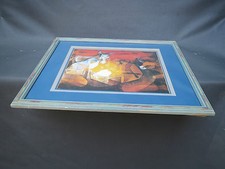 Ancien cadre bois avec - ancien,