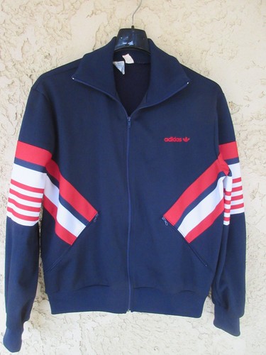 Veste adidas vintage bleu - veste,
