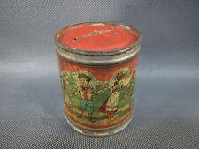 Ancienne petite tirelire en tôle décor enfants vintage début 20ème jouet ancien