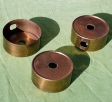 Lot n°2 ~ Trois supports pour réflecteurs à rotule Lampe Applique années 50-60