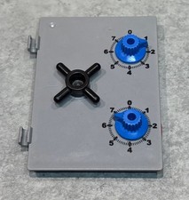 PLAYMOBIL POLICE - Porte Coffre Fort Bleu avec Combinaison