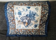 Foulard carre bleu - foulard,