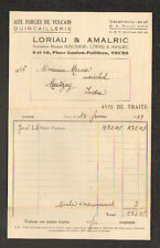 TOURS (37) QUINCAILLERIE / AUX FORGES DE VULCAIN "LORIAU & AMALRIC" 1939