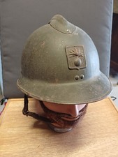 Casque Adrian modèle 1926 de la Défense Passive - WW2 - complet avec sa coiffe