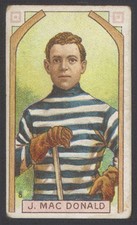 1911-12 C55 IMPERIAL TOBACCO HOCKEY #8 JACK MACDONALD STANLEY CUP CHAMPION 