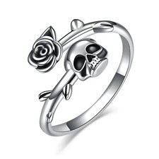 💍 Bague Femme Tête de Mort