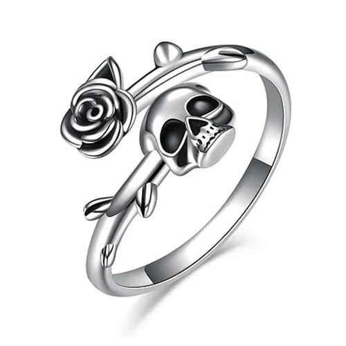 Bague femme tête de mort - bague,