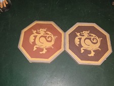 2 anciens carreaux "PERRUSSON" vers 1900