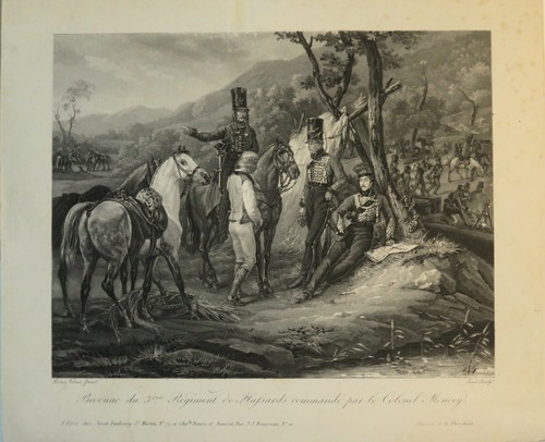 Vernet jazet gravure bivouac - &,