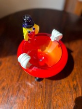 Bol vide poche clown verre soufflé de Murano