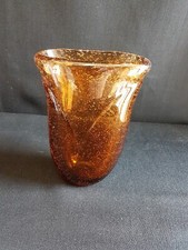 VASE EN VERRE SOUFFLE EPAIS BULLE VERRERIE BIOT H 22cm L 16.5cm P 10cm