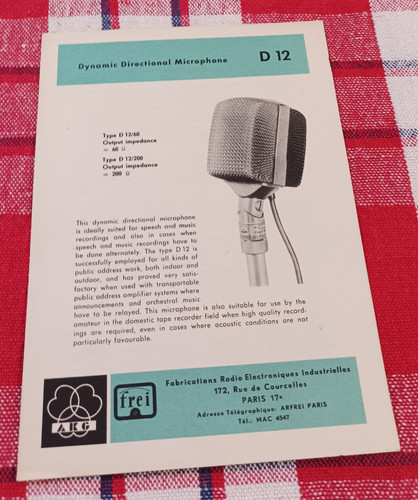 Ancienne fiche brochure - ancienne,