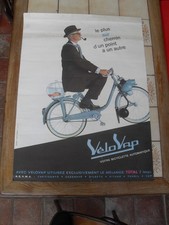 AFFICHE PUBLICITAIRE DU "  VELO VAP " 1957 a 1967 concurrent du VELOSOLEX
