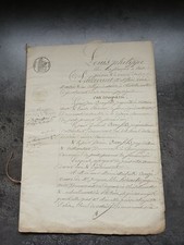 DOCUMENT ANCIEN ACTE NOTARIÉ