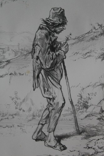 Gavarni lithographie originale - gavarni,