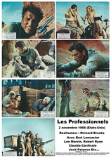 jeu de 7 Photos D'exploitations Cinéma du Film Les Professionnels De R. Brooks