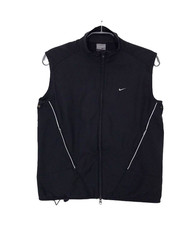 Gilet de course Nike vintage pour femme réfléchissant taille S noir