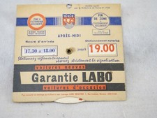 Disque de stationnement ancien