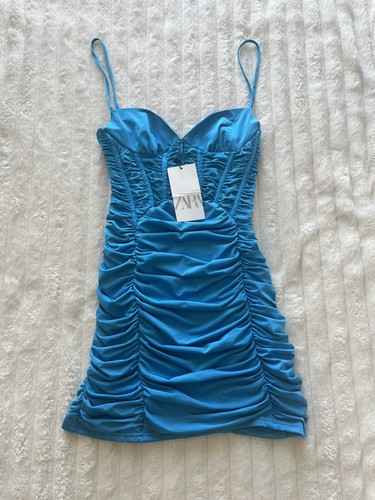 Robe zara bleu - robe,