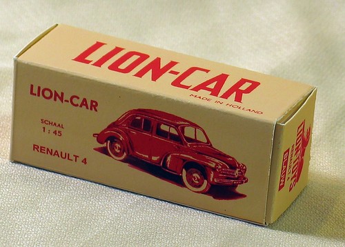 Lion car renault 4cv - renault, boite
