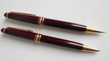 AUTHENTIQUE MONTBLANC MEISTERSTUCK BORDEAUX  STYLO BILLE ET PORTE MINE