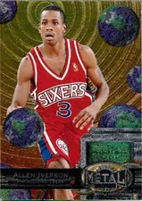 ALLEN IVERSON 1997METAL UNIVERSE REEBOK WORLD BALLOON MAKER - EXMT CONDITION