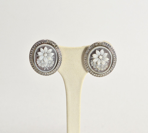 Boucles argent 925 rhodié - boucles,