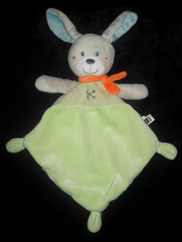 Doudou plat losange lapin - doudou,