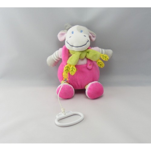 Doudou musical vache rose - , gris