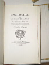 L'ANTI JUSTINE PAR RETIF DE LA BRETONNE EDITION DE 1960 EX N° 89