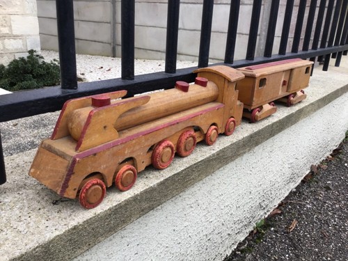 Jouet ancien grand train - jouet,