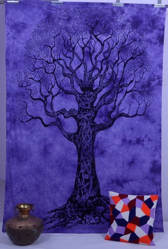 Arbre vie tapisserie hippie - arbre,