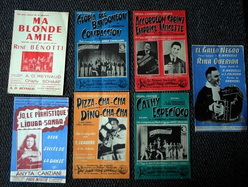 Lot partitions musette dino - musette,