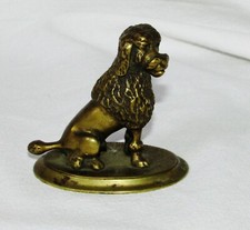 PETIT BRONZE ANCIEN ANIMALIER CHIEN CANICHE 