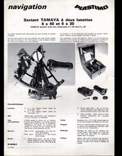 LORIENT (56) MATERIEL Navigation SEXTANT ,CALCULATEUR "PLASTIMO" Tract 1960-1970