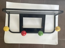 Porte manteau boule année 70 Vintage Fer Bois Miroir Tableau Ancien Déco