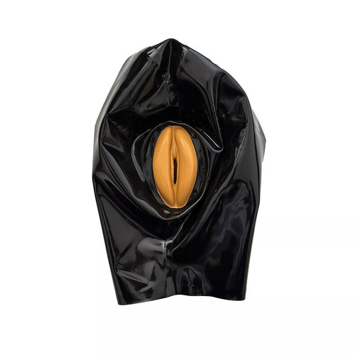 Latex hood rubber mask with - mask,