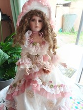Poupee porcelaine grande 70cm - poupee,