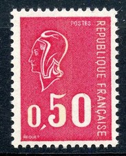 STAMP / TIMBRE FRANCE NEUF N° 1664c ** MARIANNE DE BECQUET 3 BANDES DE PHOSPHORE
