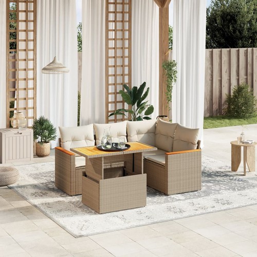 Salon jardin avec coussins - salon,
