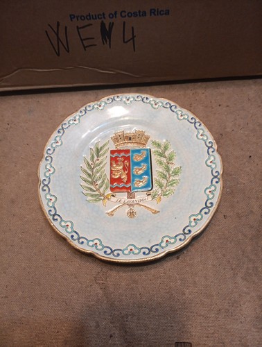 Assiette émaux longwy le - de,