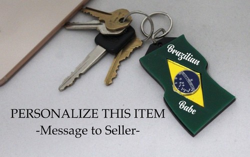 Brazilian flag key - brazilian,