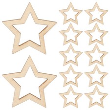  30 Pcs Etoiles En Bois Décor