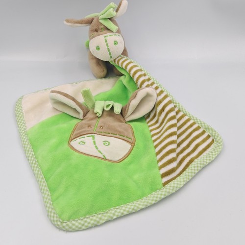 Doudou ane cheval beige - , blanc