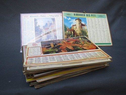 Lot anciens calendriers - lot,
