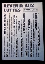 Revue Agone Numéro 26/27 2002 Revenir aux luttes