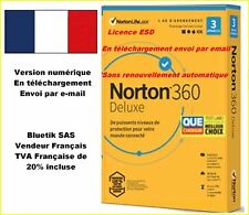 Sans CB - NORTON 360 DELUXE ESD 3 Appareils 3APP 1 AN 25GB CLOUD par email
